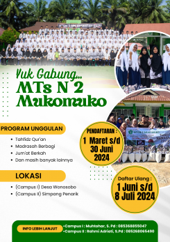 PPDB MTs Negeri 2 Mukomuko