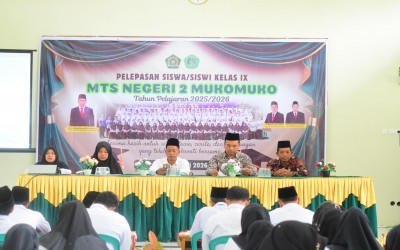 Kepala MTsN 2 Mukomuko Pimpin Rapat Kelulusan Siswa Kelas IX Tahun Pelajaran 2025/2026